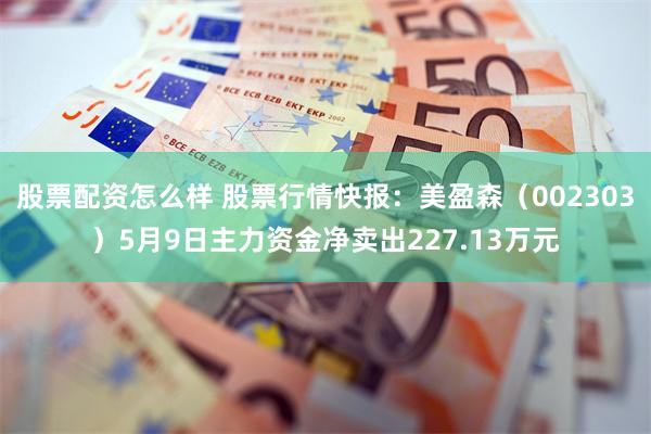 股票配资怎么样 股票行情快报：美盈森（002303）5月9日主力资金净卖出227.13万元